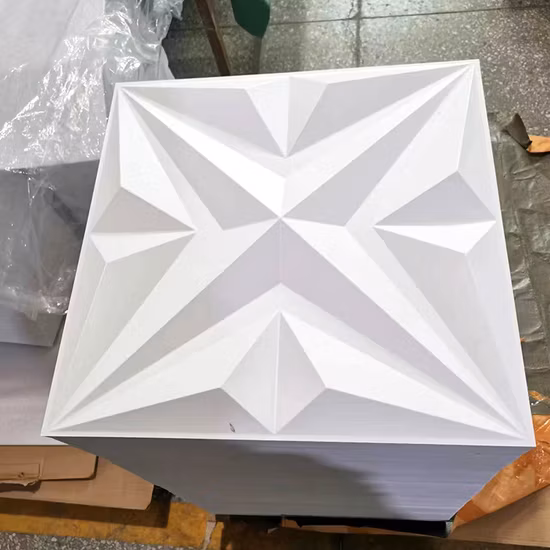 Graham Blow Molding Walpaper italiano Papel de parede PVC Painel de parede de plástico 3D